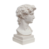 David head in white plaster