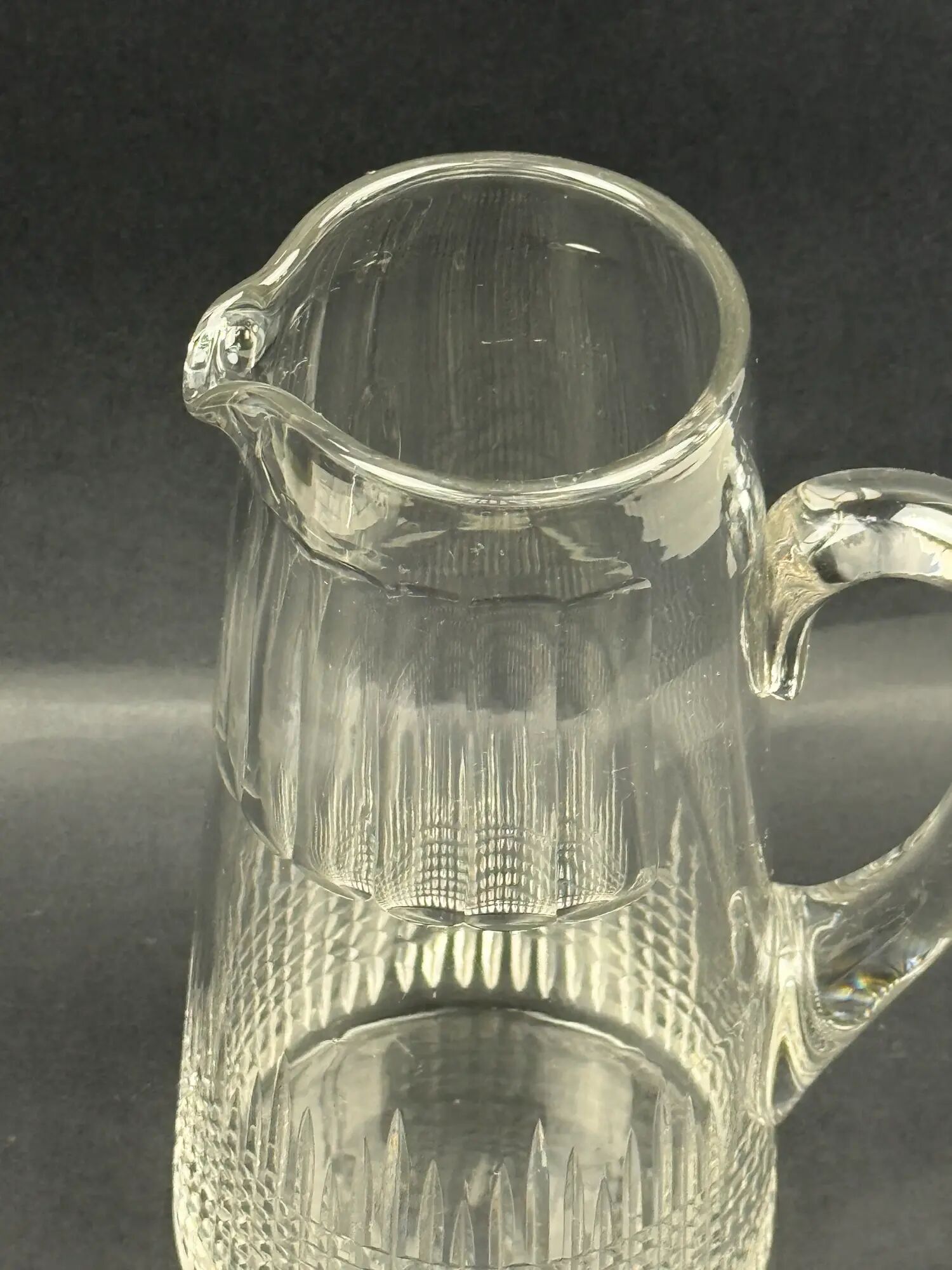 Baccarat, Nancy model jug in crystal, 1908
