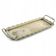 Tray, Art Nouveau, silver-plated brass, white porcelain, Austria, early 20th century