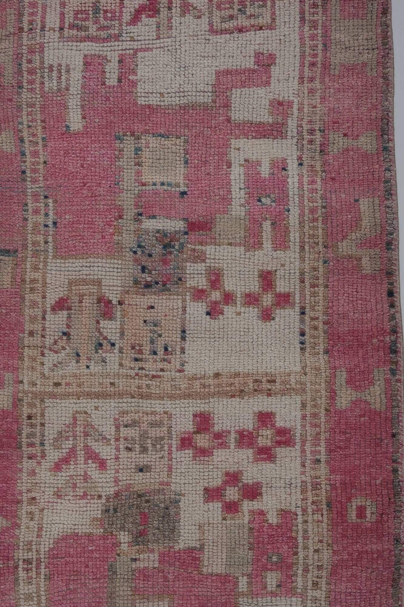 Vintage Turkish hallway rug 99x330 cm