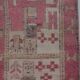 Vintage Turkish hallway rug 99x330 cm