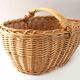 Rattan basket low handle