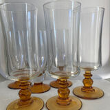 Set of 6 vintage champagne flutes