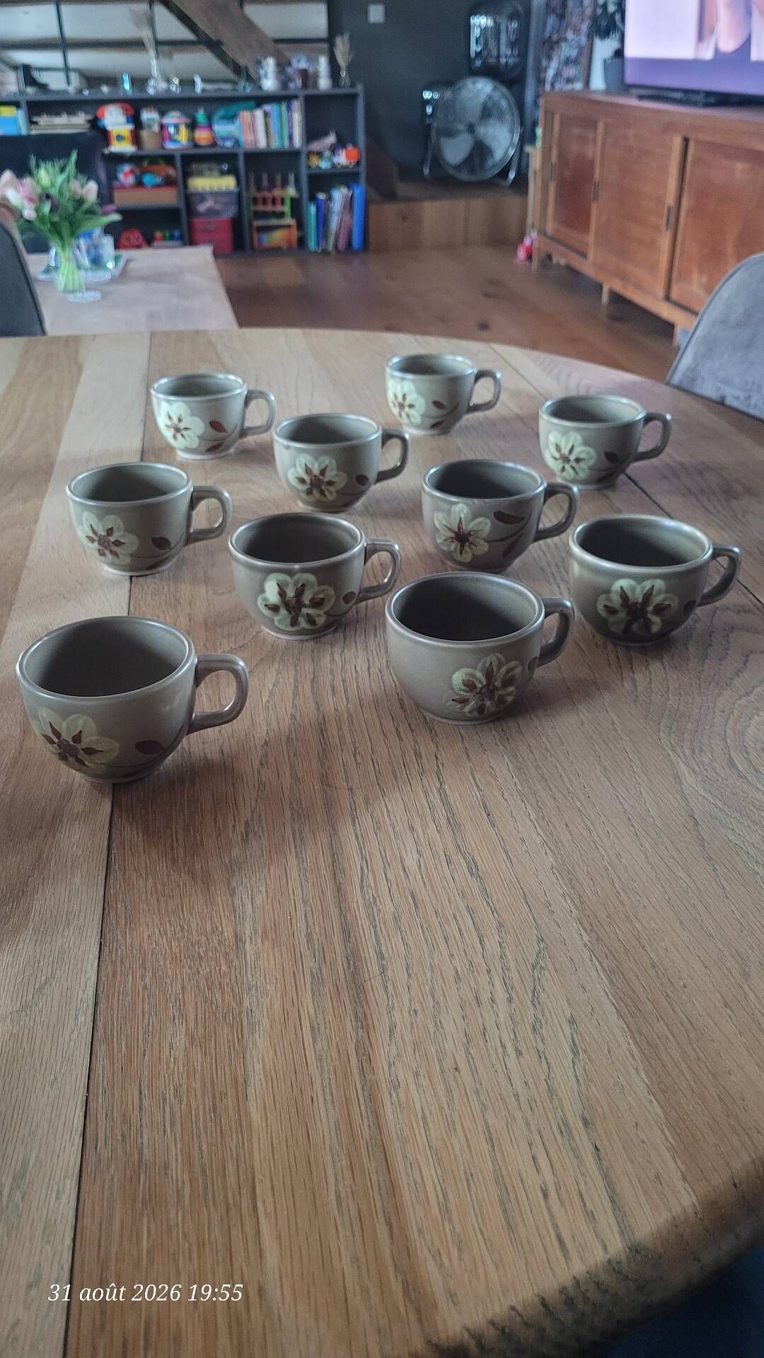 Coffee service in stoneware from the Revernay art workshops - France
