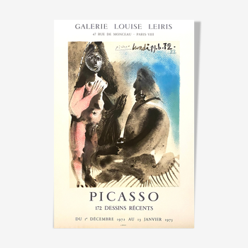 Affiche pour l’exposition Dessins Picasso, Galerie Louise Leiris, 1973 -