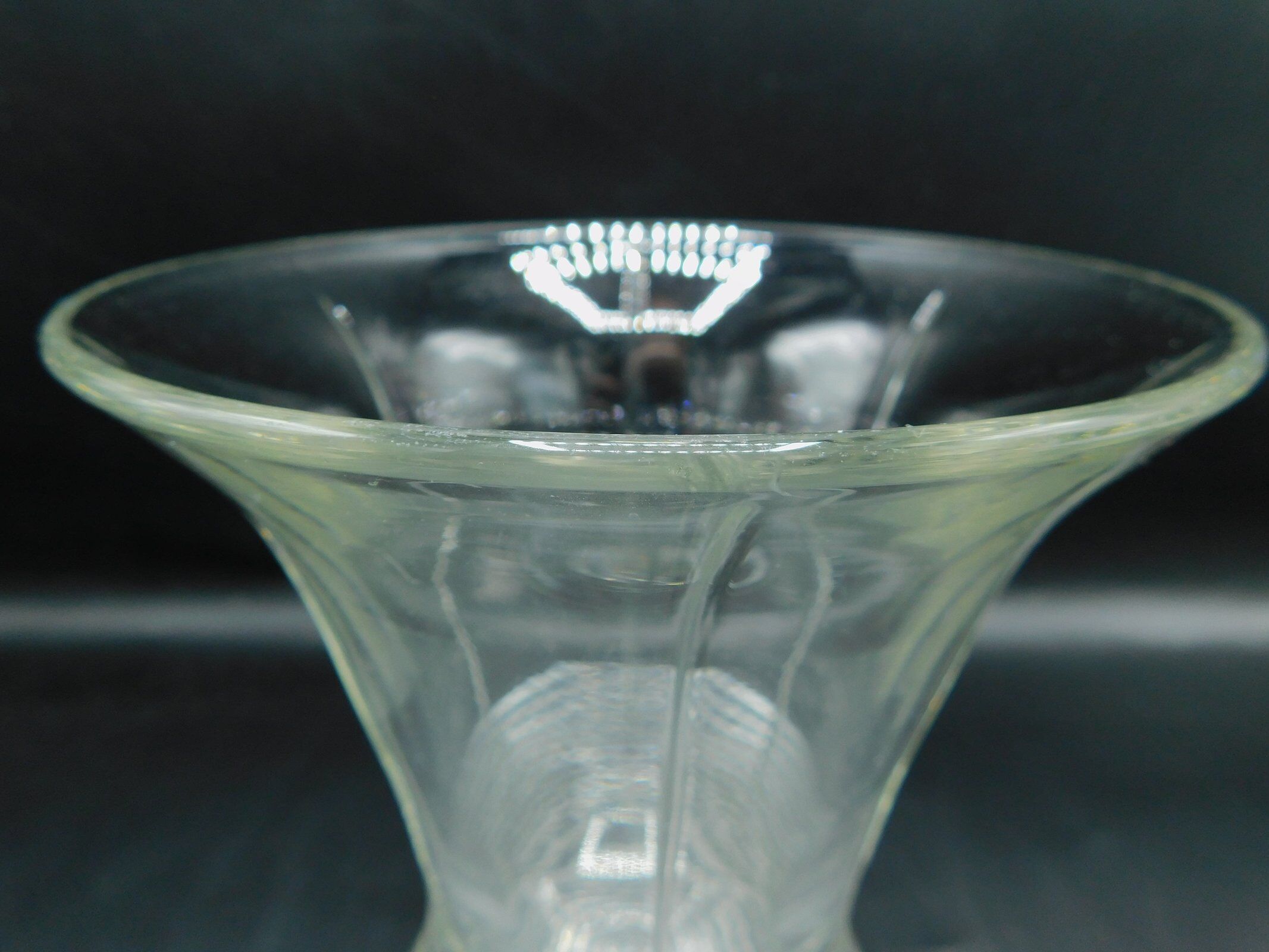 1930s crystal tulip vase