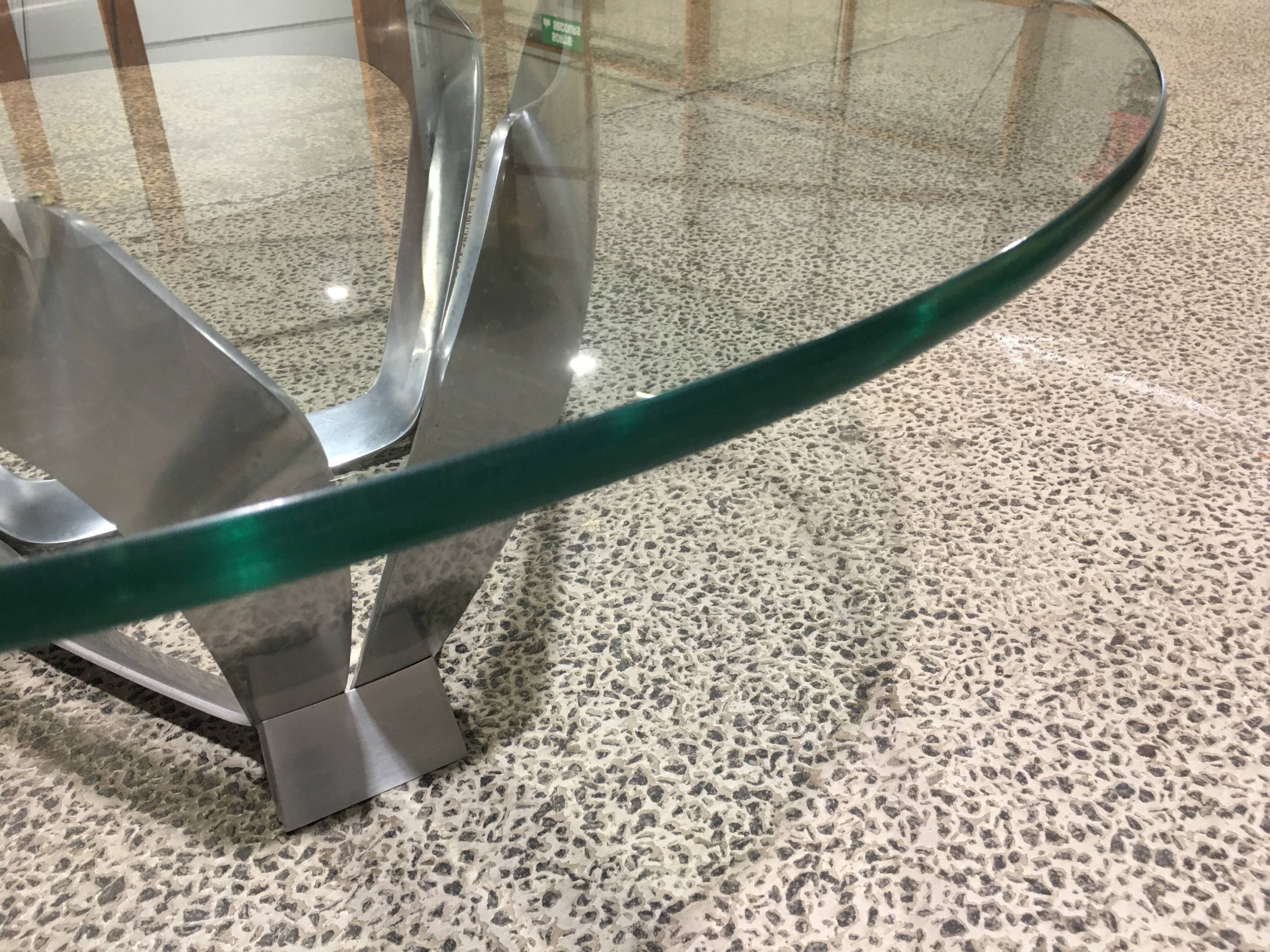 Table basse sculpturale  Knut Hesterberg années 70