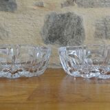 Two bohemian crystal cups