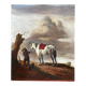 Reproduction par George Boellaard de la peinture à l'huile 'Cheval Gris' de Wouwermans.