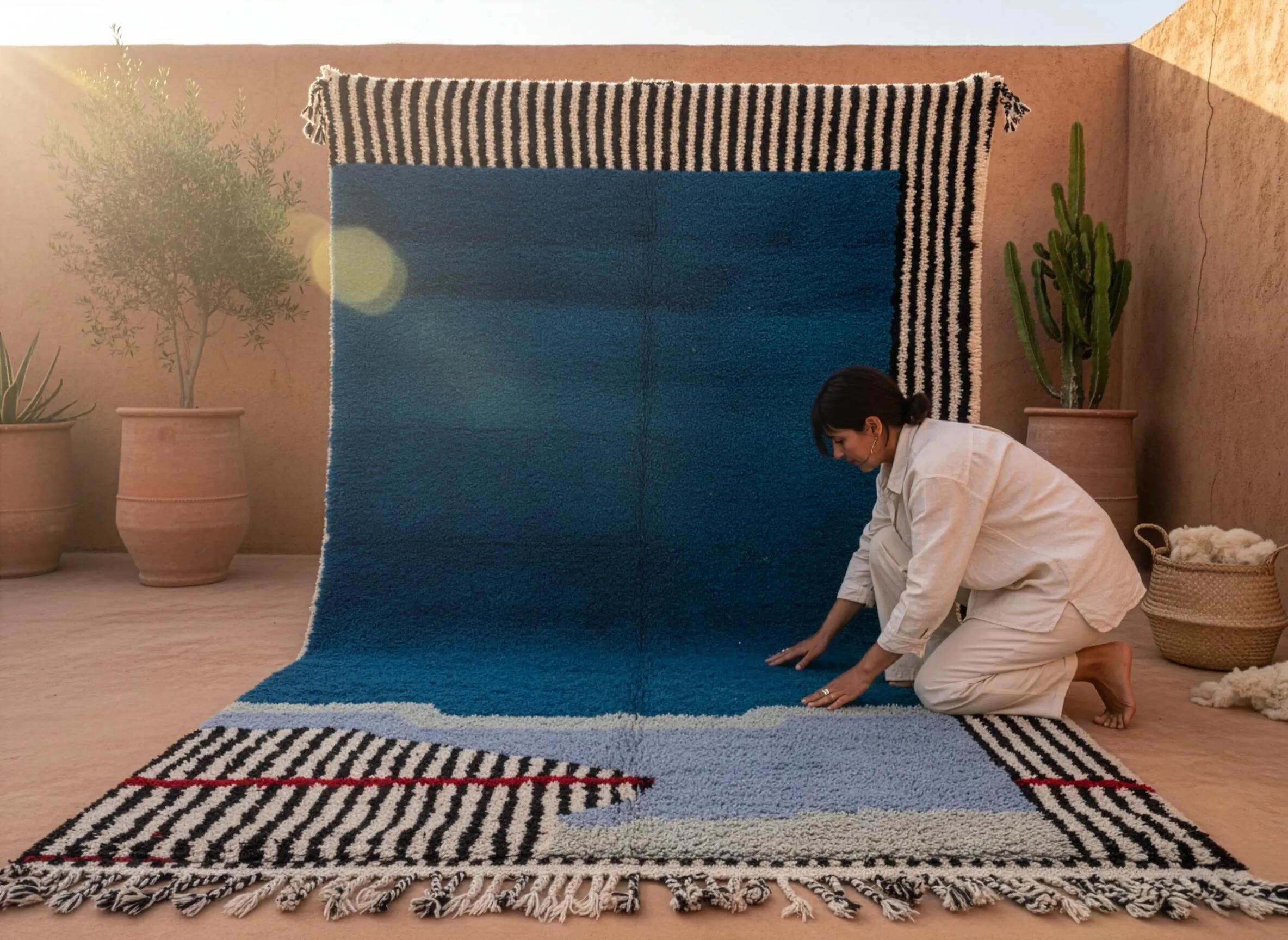 Traditional Berber rug 3x2 m