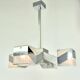 1970s Cubist Chandelier Chrome Glass Mid Century Modern
