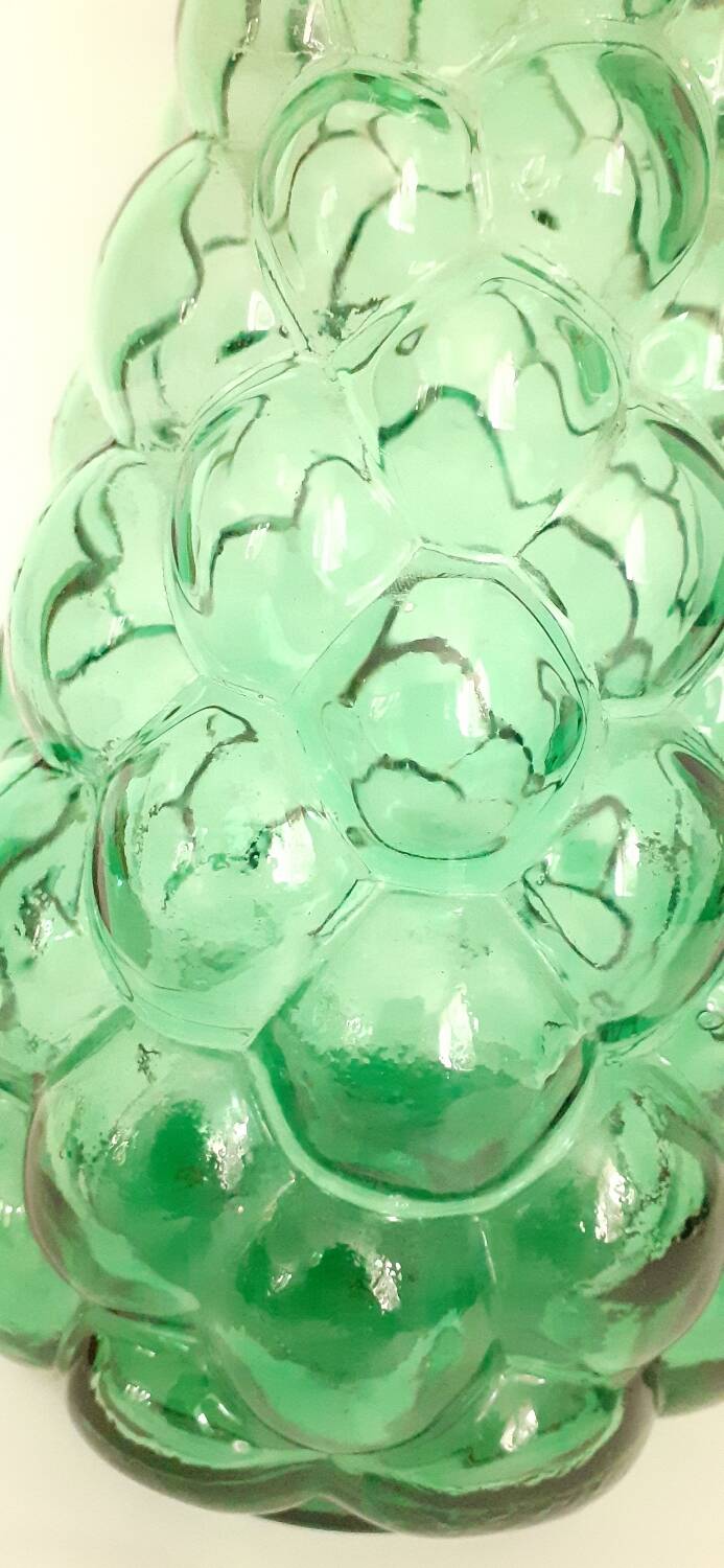 Vintage Italian glass "bubble" carafe
