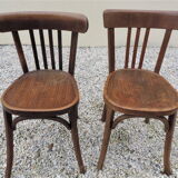 Set of two old bistro chairs