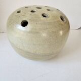 Ceramic flower vase signed GB (diameter 20cm)