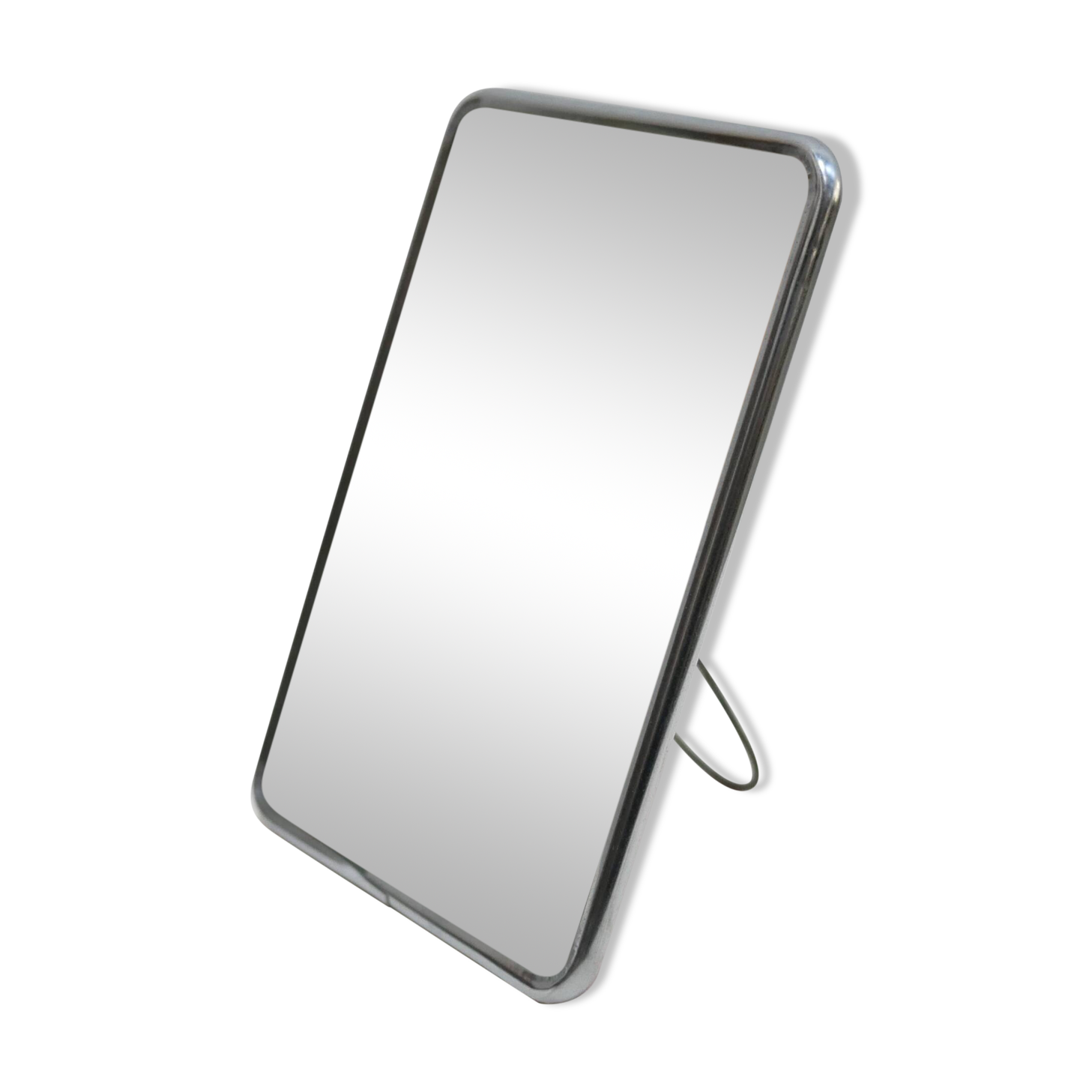 Vintage barber mirror to stand or hang 20cm x 14cm