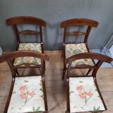 Series of 4 mahogany chairs