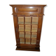 Vitrine verre biseauté, en chêne sculpté du début 20ème