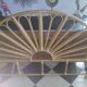 Rattan bedhead