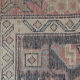 Handmade caucasian oriental wool runner rug blue traditional entranceway rug 140x300cm
