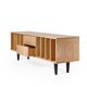 Vinyl Record Storage Cabinet Oak "Nolana"