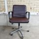 Fauteuil vintage cuir eurosit - france 1983