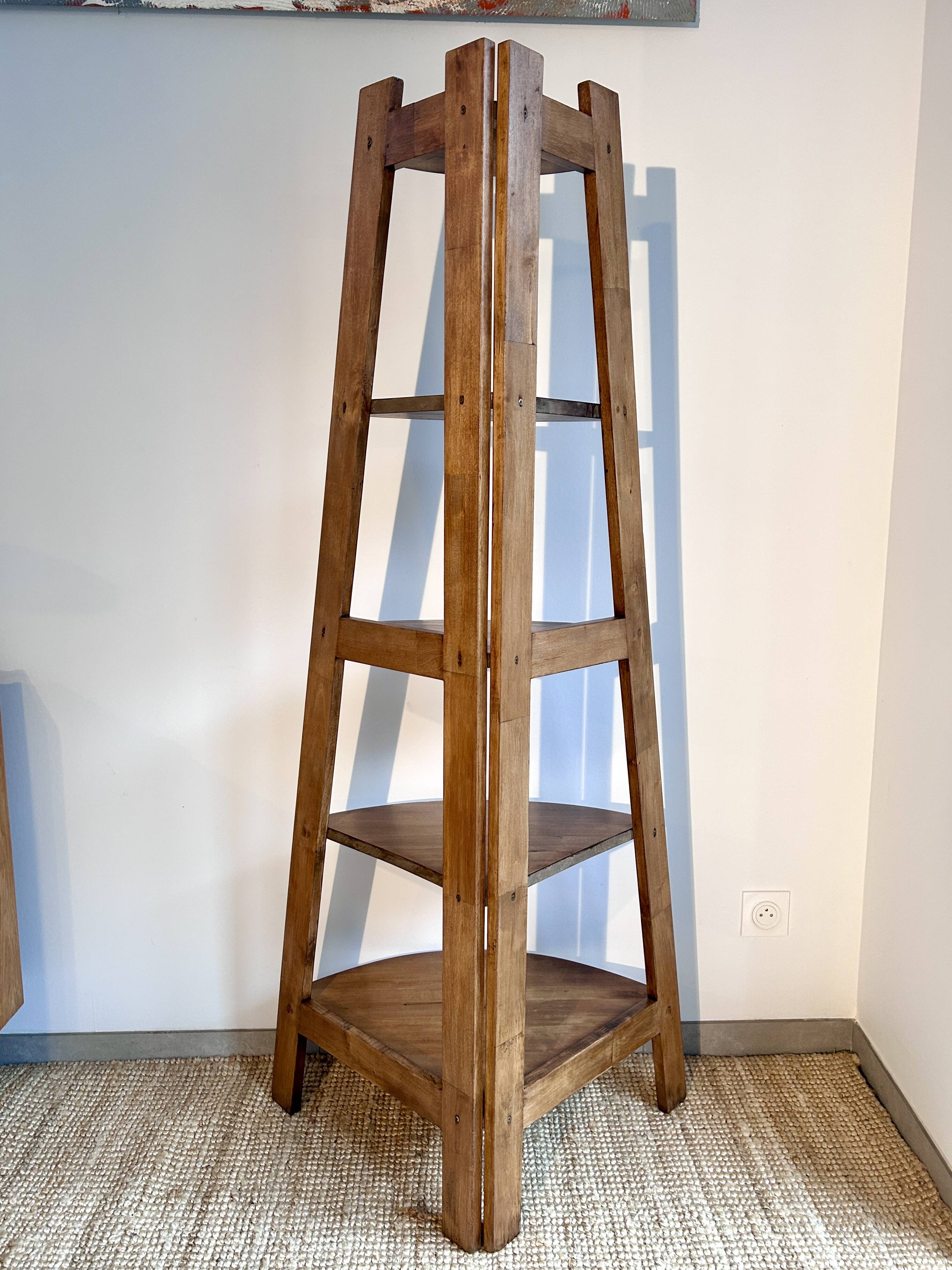 Mid-century reconstruction corner shelf