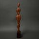 Carved wooden sculpture of a woman by Calin Hentea, 20th century