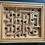 Old wooden maze game