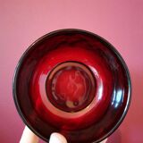 Red glass retro cup