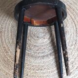 Antique black Baumann stool from the 50s/60s