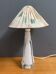 White Glass table lamp, 1960s