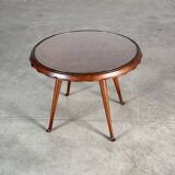 Round coffee table attributed to Paolo Buffa for Arrighi Serafino, 1950s.