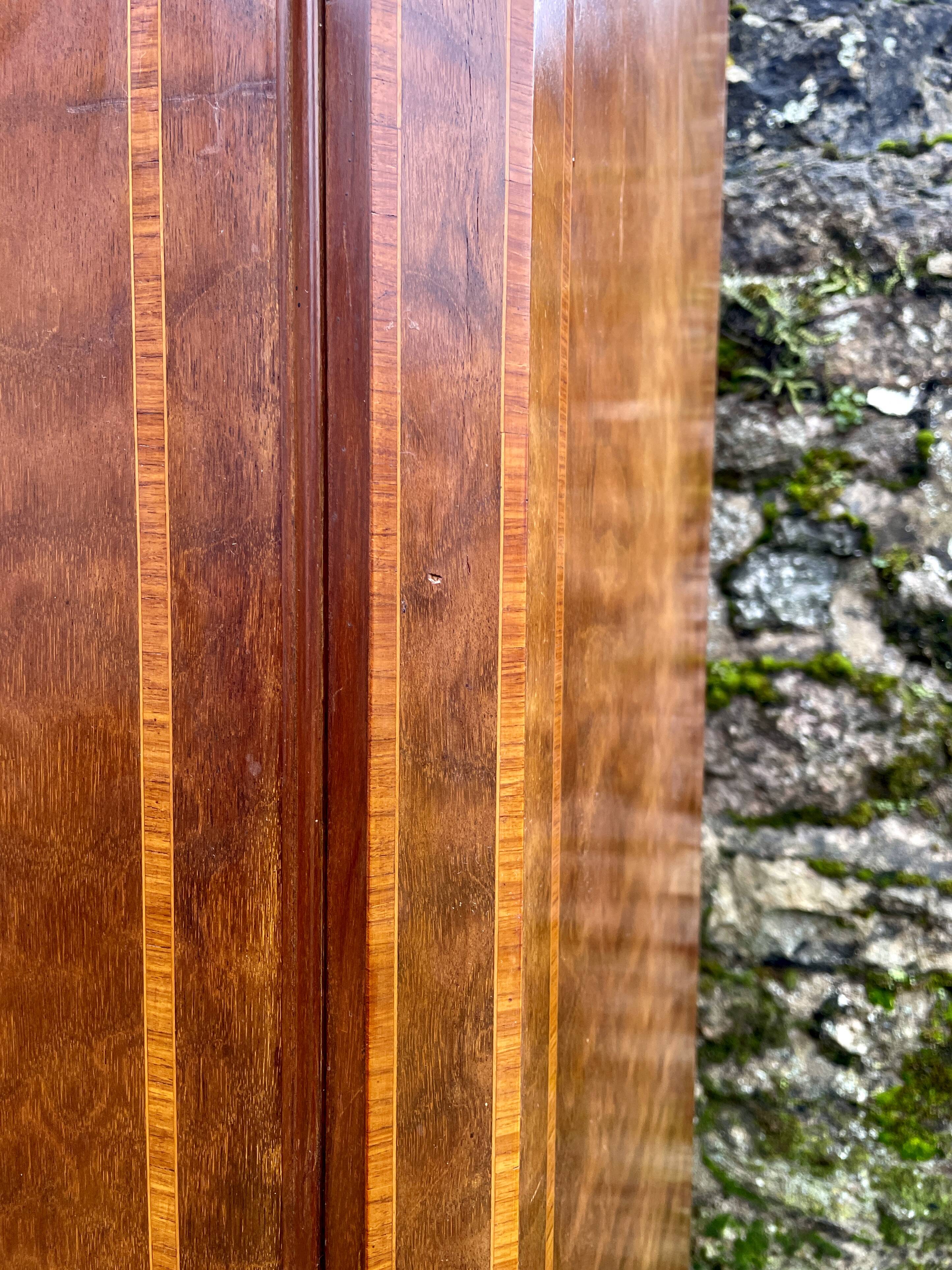 Louis XVI wardrobe, bronze oak and marquetry
