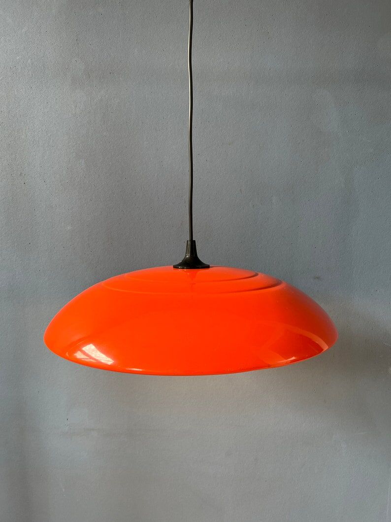 Vintage orange pendant lamp