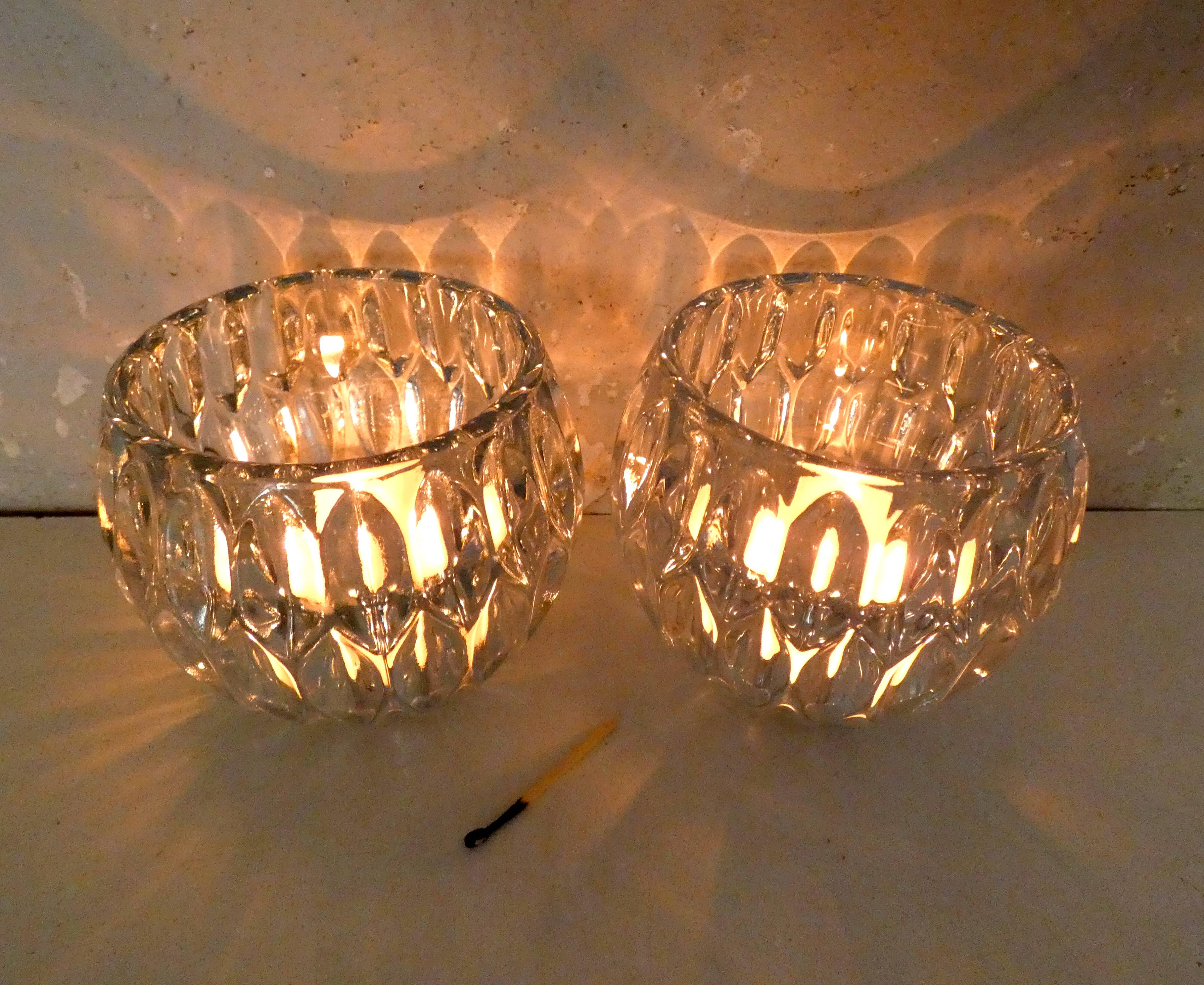 pair of tealight candle holders