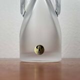 Vintage glass vase from the German Malachit series by Peill & Putzler, 1970s.