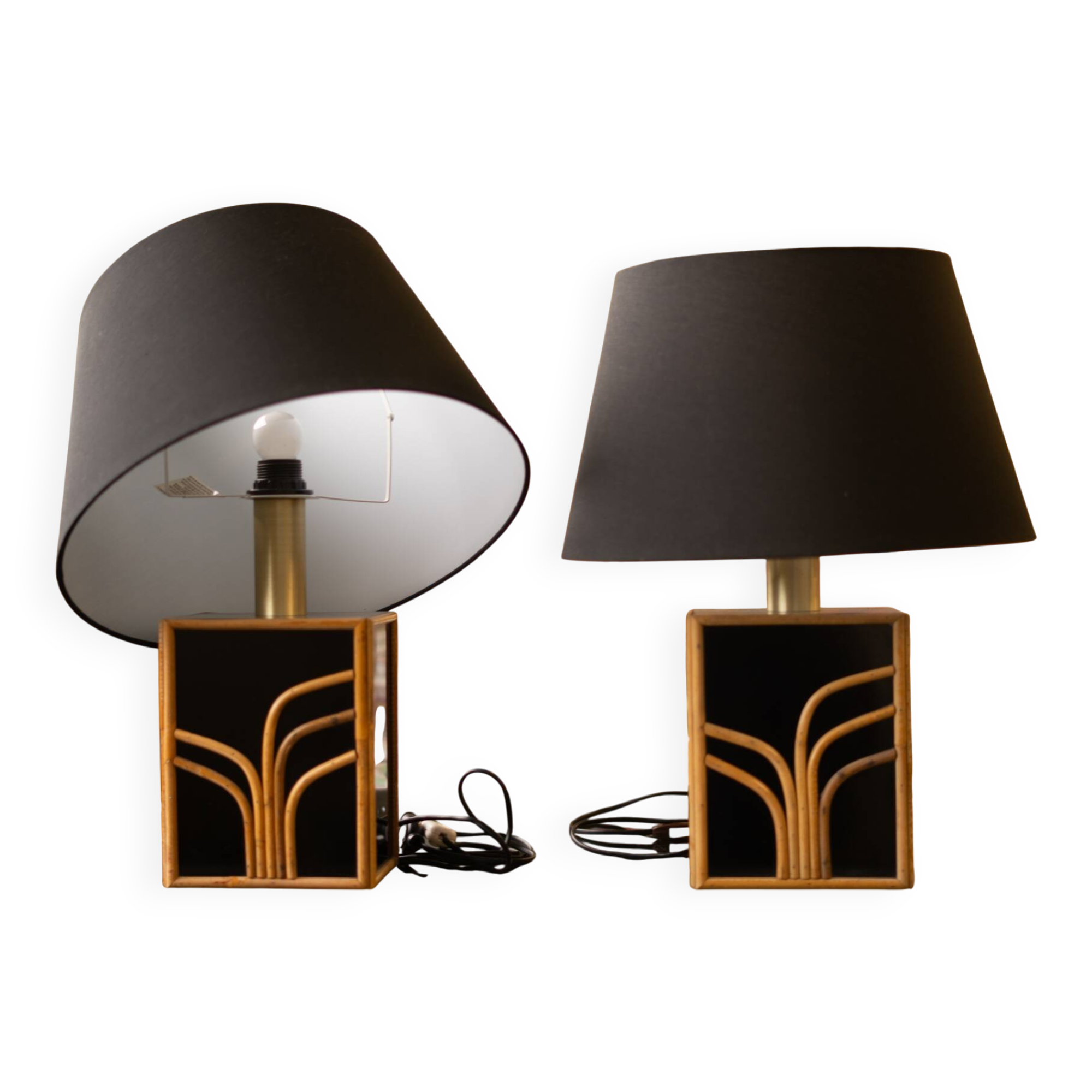 Pair of table lamps in the style of Vivai del Sud.