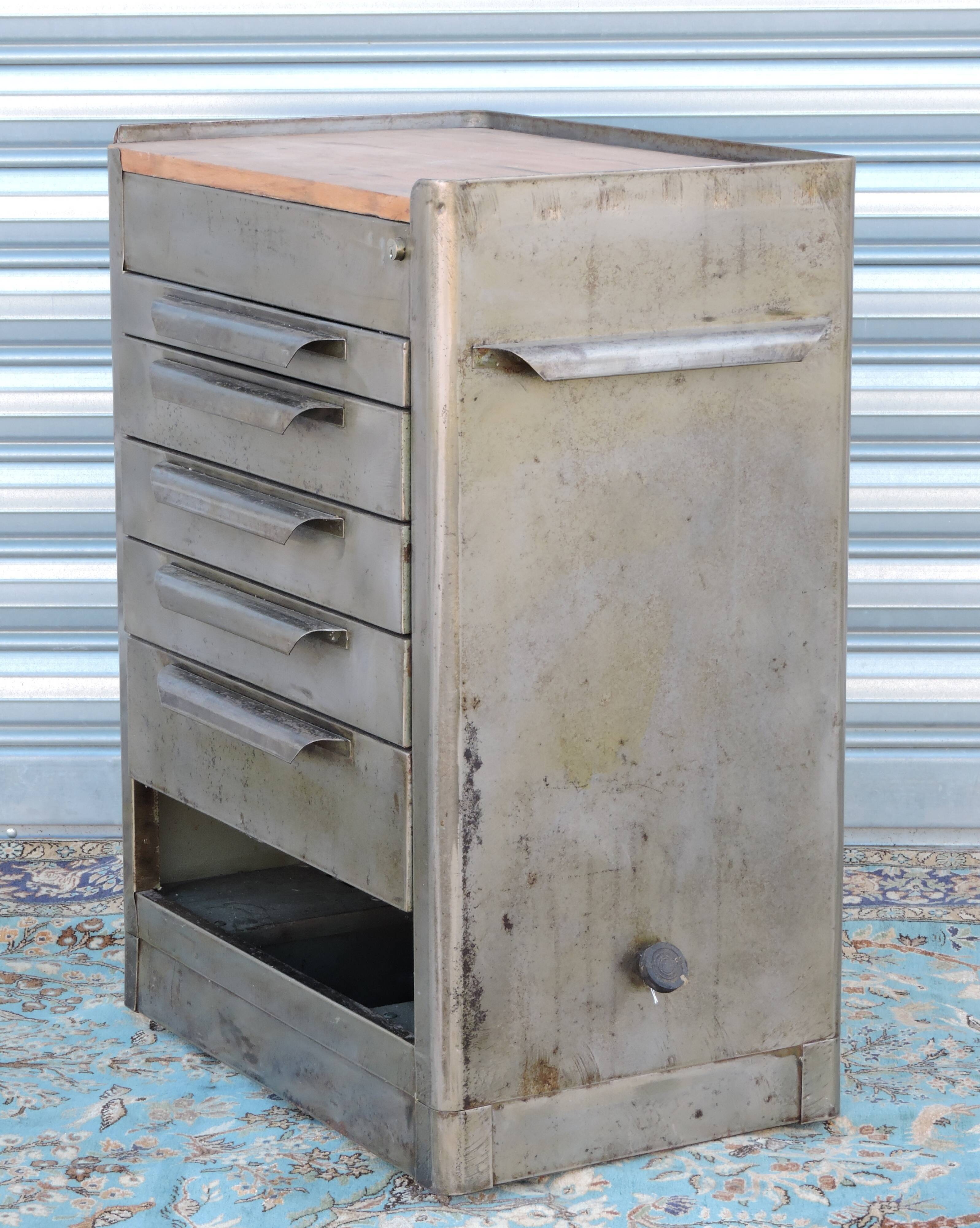Former workshop maid, industrial furniture on wheels
