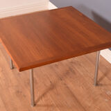 Table basse chromée Hans J Wegner teck restauré & palissandre  Andreas Tuck