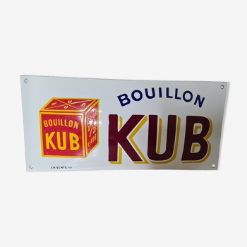 Plaque émaillée Bouillon kub