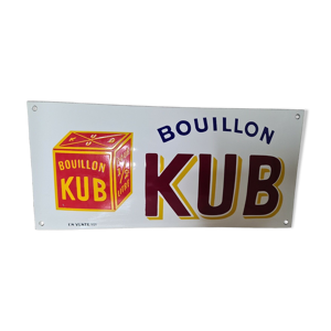 Plaque émaillée Bouillon kub