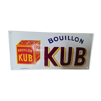 enamelled plate BOUILLON KUB