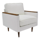 Original 70's armchair ZWP-08, fully restored, Bouclé, white