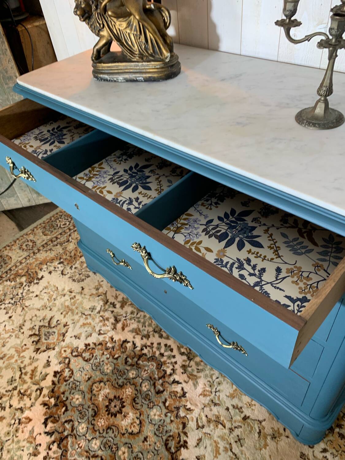 Commode plateau marbre