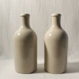 Set of 2 MKM bottles in stoneware - beige - 0,5L