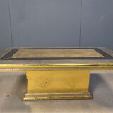 Gony Nava etched brass coffee table, 1970s