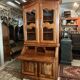 Large writing desk library in solid walnut Louis XV style.