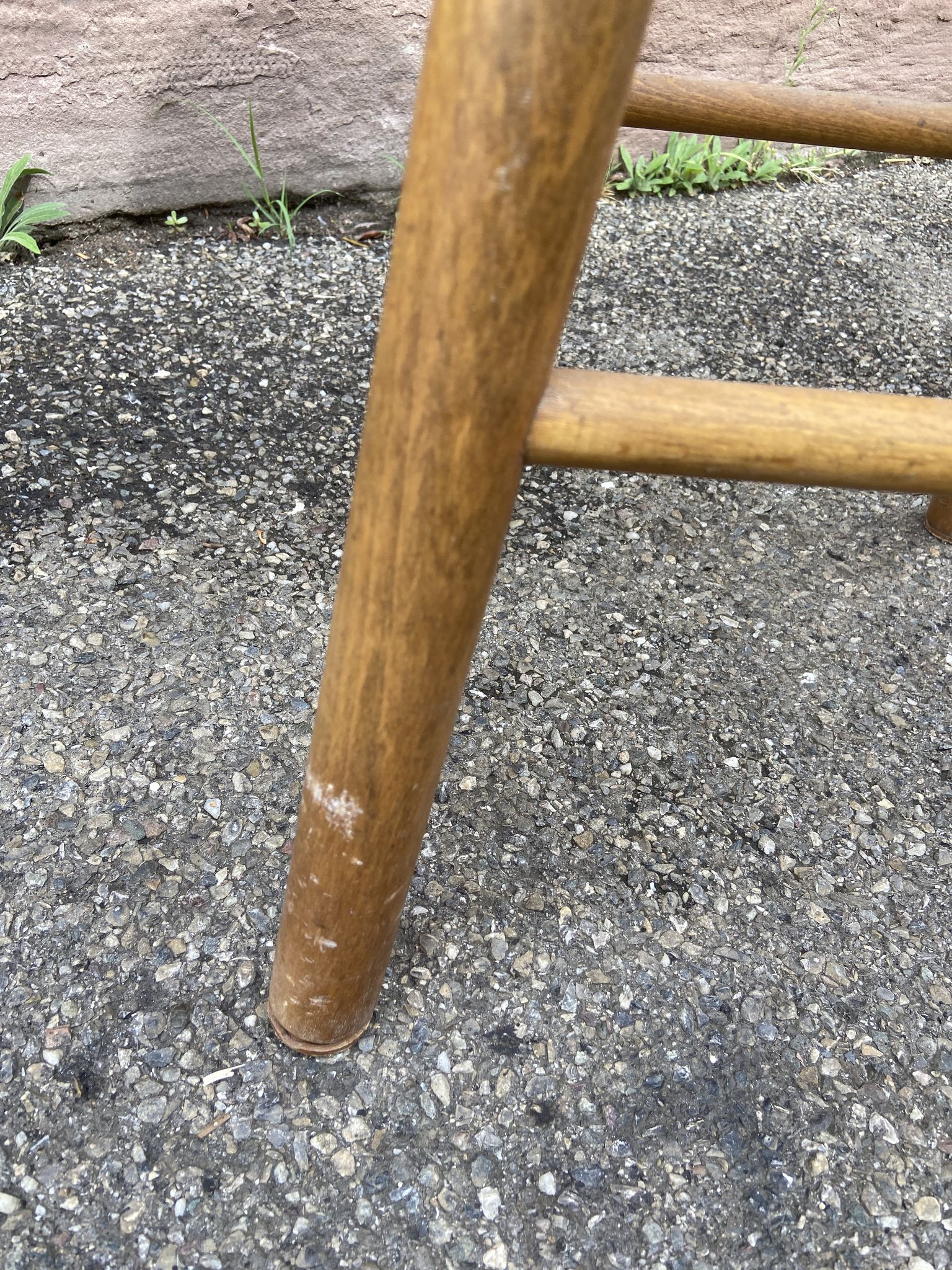 paire de Tabourets de bar bois vintage