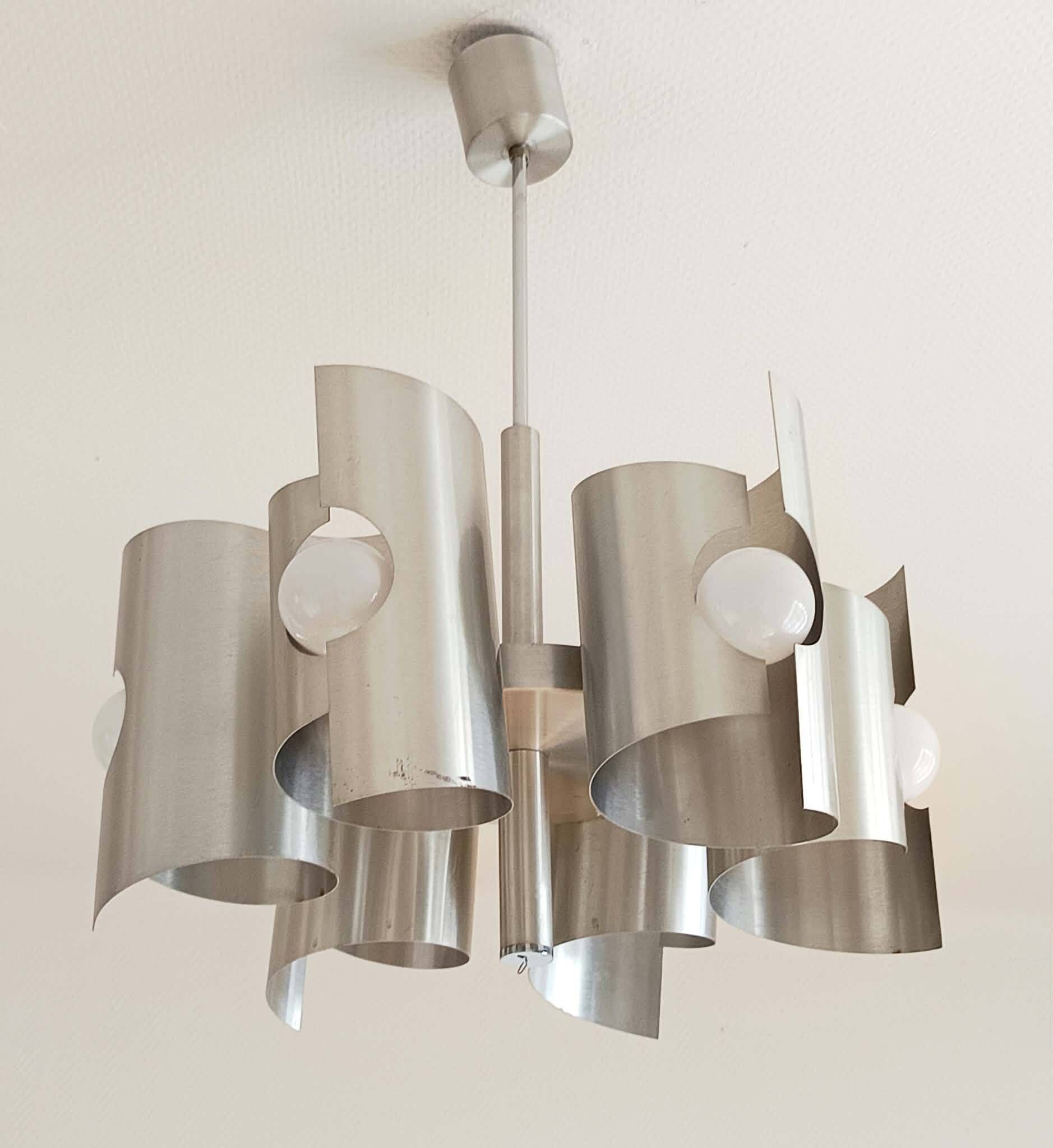 Lustre space age aluminium 1970 Polam Bielsko