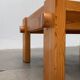 Vintage Scandinavian brutalist coffee table in Swedish pine by Yngve Ekström for Swedese, 1970s.